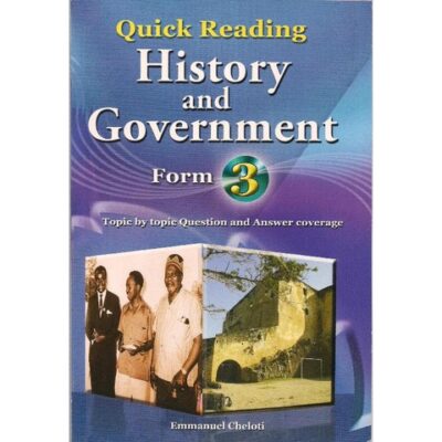 Quick Reading History and Government Form 3 by Emmanuel Cheloti