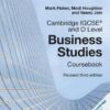 Cambridge IGCSE (R) and O Level Business Studies Revised Coursebook