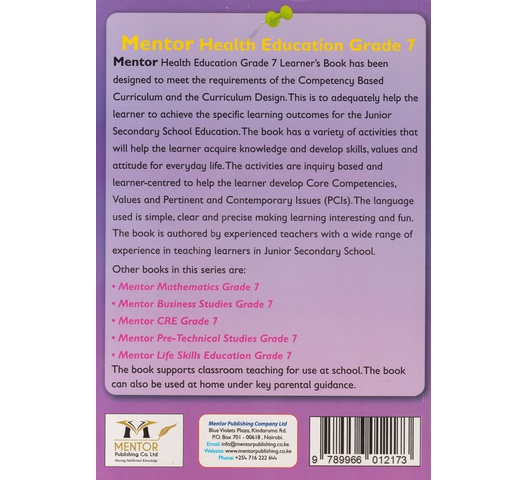 47a Mentor Health Education Grade 7 (Approved)